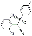 (2,6-DICHLOROPHENYL)[(4-METHYLPHENYL)SULPHONYL]ACETONITRILE Struktur