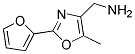 1-[2-(2-FURYL)-5-METHYL-1,3-OXAZOL-4-YL]METHYLAMIN Struktur