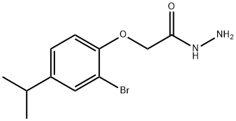 2-(2-BROMO-4-ISOPROPYLPHENOXY)ACETOHYDRAZIDE Struktur