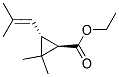 (1R,3R)-2,2-DIMETHYL-3-(2-METHYL-PROPENYL)-CYCLOPROPANECARBOXYLIC ACID ETHYL ESTER Struktur