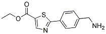 2-(4-AMINOMETHYL-PHENYL)-THIAZOLE-5-CARBOXYLIC ACID ETHYL ESTER Struktur