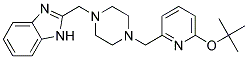 2-((4-[(6-TERT-BUTOXYPYRIDIN-2-YL)METHYL]PIPERAZIN-1-YL)METHYL)-1H-BENZIMIDAZOLE Struktur