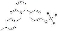 1-(4-METHYLBENZYL)-6-[4-(TRIFLUOROMETHOXY)PHENYL]PYRIDIN-2(1H)-ONE Struktur