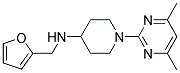 1-(4,6-DIMETHYLPYRIMIDIN-2-YL)-N-(2-FURYLMETHYL)PIPERIDIN-4-AMINE Struktur