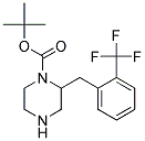 2-(2-TRIFLUOROMETHYL-BENZYL)-PIPERAZINE-1-CARBOXYLIC ACID TERT-BUTYL ESTER Struktur