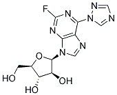 2-FLUORO-6-(1,2,4-TRIAZOL-1-YL)-9-(BETA-D-ARABINOFURANOSYL)-9H-PURINE Struktur