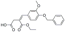 2-[1-(4-BENZYLOXY-3-METHOXY-PHENYL)-METH-(Z)-YLIDENE]-SUCCINIC ACID 1-ETHYL ESTER Struktur