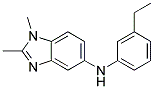 (1,2-DIMETHYL-1H-BENZOIMIDAZOL-5-YL)-(3-ETHYL-PHENYL)-AMINE Struktur