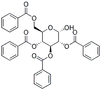 2,3,4,6-TETRA-O-BENZOYL-ALPHA-D-GLUCOPYRANOSE Struktur