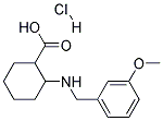 2-(3-METHOXY-BENZYLAMINO)-CYCLOHEXANECARBOXYLIC ACID HYDROCHLORIDE Struktur