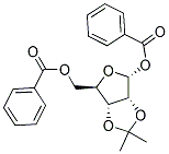 1,5-DI-O-BENZOYL-2,3-O-ISOPROPYLIDENE-ALPHA-D-RIBOFURANOSE Struktur