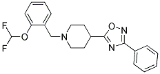 1-[2-(DIFLUOROMETHOXY)BENZYL]-4-(3-PHENYL-1,2,4-OXADIAZOL-5-YL)PIPERIDINE