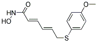 (2E,4E)-6-(4-METHOXY-PHENYLSULFANYL)-HEXA-2,4-DIENOIC ACID HYDROXYAMIDE Struktur