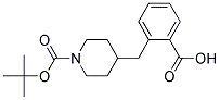 2-((1-(TERT-BUTOXYCARBONYL)PIPERIDIN-4-YL)METHYL)BENZOIC ACID Structure