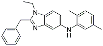 (2-BENZYL-1-ETHYL-1H-BENZOIMIDAZOL-5-YL)-(2,5-DIMETHYL-PHENYL)-AMINE Struktur