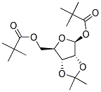 1,5-DI-O-PIVALOYL-2,3-O-ISOPROPYLIDENE-BETA-D-RIBOFURANOSE Struktur