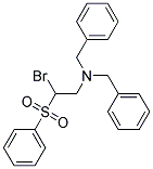 (2-BENZENESULFONYL-2-BROMO-ETHYL)-DIBENZYL-AMINE Struktur