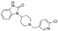 1-(1-[(6-CHLOROPYRIDIN-3-YL)METHYL]PIPERIDIN-4-YL)-1,3-DIHYDRO-2H-BENZIMIDAZOL-2-ONE Struktur