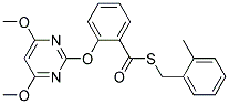 2-[(4,6-DIMETHOXYPYRIMIDIN-2-YL)OXY]THIOBENZOIC ACID, S-(2-METHYLBENZYL) ESTER