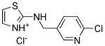 2-([(6-CHLORO-3-PYRIDINYL)METHYL]AMINO)-1,3-THIAZOL-3-IUM CHLORIDE Struktur