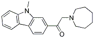 1-AZEPAN-1-YL-2-(9-METHYL-9H-CARBAZOL-2-YL)-ETHANONE Struktur