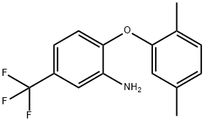 2-(2,5-DIMETHYLPHENOXY)-5-(TRIFLUOROMETHYL)ANILINE Struktur