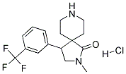 2-METHYL-4-(3-(TRIFLUOROMETHYL)PHENYL)-2,8-DIAZASPIRO[4.5]DECAN-1-ONE HYDROCHLORIDE Struktur