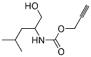 (1-HYDROXYMETHYL-3-METHYL-BUTYL)-CARB-AMIC ACID PROP-2-YNYL ESTER Struktur