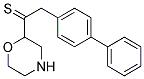 (2-(1,1-biphenyl)-4-yl-1-thioxoethyl)-morpholine Struktur