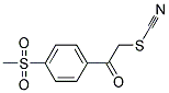 2-[4-(Methylsulphonyl)phenyl]-2-oxoethyl thiocyanate Struktur