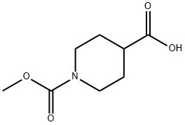 1-(Methoxycarbonyl)piperidine-4-carboxylic acid Struktur