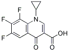 1-Cylopropyl-6,7,8-trifluoro-4-oxo-1,4-dihydro-quinoline-3-Carboxylic Acid Struktur