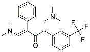 (1E,4E)-1,5-BIS-DIMETHYLAMINO-2-PHENYL-4-(3-TRIFLUOROMETHYL-PHENYL)-PENTA-1,4-DIEN-3-ONE Struktur