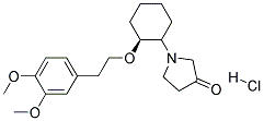 1-{(S)-2-[2-(3,4-DIMETHOXY-PHENYL)-ETHOXY]-CYCLOHEXYL}-PYRROLIDIN-3-ONE HYDROCHLORIDE Struktur