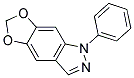 1-PHENYL-1H-5,7-DIOXA-1,2-DIAZA-S-INDACENE Struktur