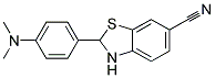 2-(4-DIMETHYLAMINO-PHENYL)-2,3-DIHYDRO-BENZOTHIAZOLE-6-CARBONITRILE Struktur