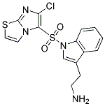 2-[1-(6-CHLORO-IMIDAZO[2,1-B]THIAZOLE-5-SULFONYL)-1H-INDOL-3-YL]-ETHYLAMINE Struktur