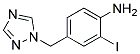 2-IODO-4-[1,2,4]TRIAZOL-1-YLMETHYL-PHENYLAMINE Struktur