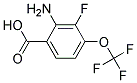 2-AMINO-3-FLUORO(TRIFLUOROMETHOXY)BENZOIC ACID Struktur