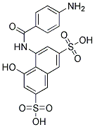 1-Hydroxy-8-(4'-Aminobenzoylamino)Naphthalene-3,6-Disulphonic Acid Struktur