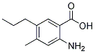 2-Amino-4-Methyl-5-PropylbenzoicAcid Struktur