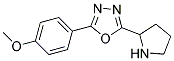 2-(4-methoxyphenyl)-5-pyrrolidin-2-yl-1,3,4-oxadiazole Struktur