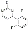 2-Chloro-4-(2,6-difluoro-phenyl)-pyrimidine Struktur