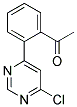 1-[2-(6-Chloro-pyrimidin-4-yl)-phenyl]-ethanone Struktur