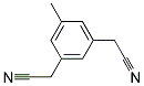 1-Methylbenzene-3,5-Diacetonitrile Struktur