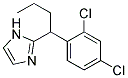 1-(2-Chloro-4-chlorophenyl)-butyl imidazole Struktur