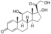 11B,17,21-TRIHYDROXY-1,4-PREGNADIENE-3,20-DIONE Struktur