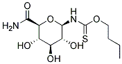 1-BUTOXYTHIOCARBONYLAMINO-1-DEOXY-B-D-GLUCOPYRANURONAMIDE Struktur