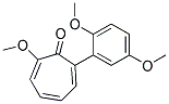 2-(2,5-DIMETHOXYPHENYL)-7-METHOXY-2,4,6-CYCLOHEPTATRIEN-1-ONE Struktur