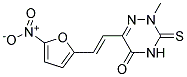 2-METHYL-6-(2-(5-NITRO-2-FURYL)VINYL)-3-THIOXO-3,4-DIHYDRO-1,2,4-TRIAZIN-5(2H)-ONE Struktur